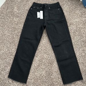 Topshop straight black jeans